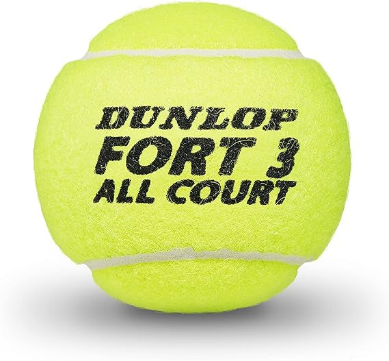 Dunlop Fort All Court Tennis Balls, Set of 3 Piece per can