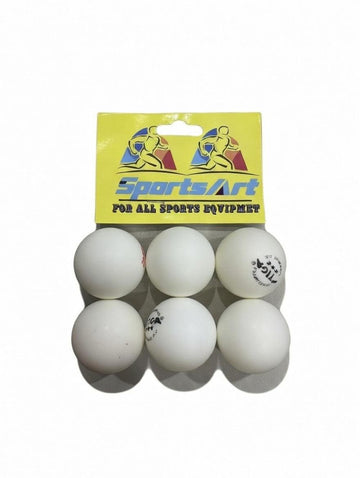 6-pack of generic white table tennis balls